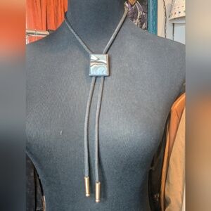 Blue & Black Bolo Tie